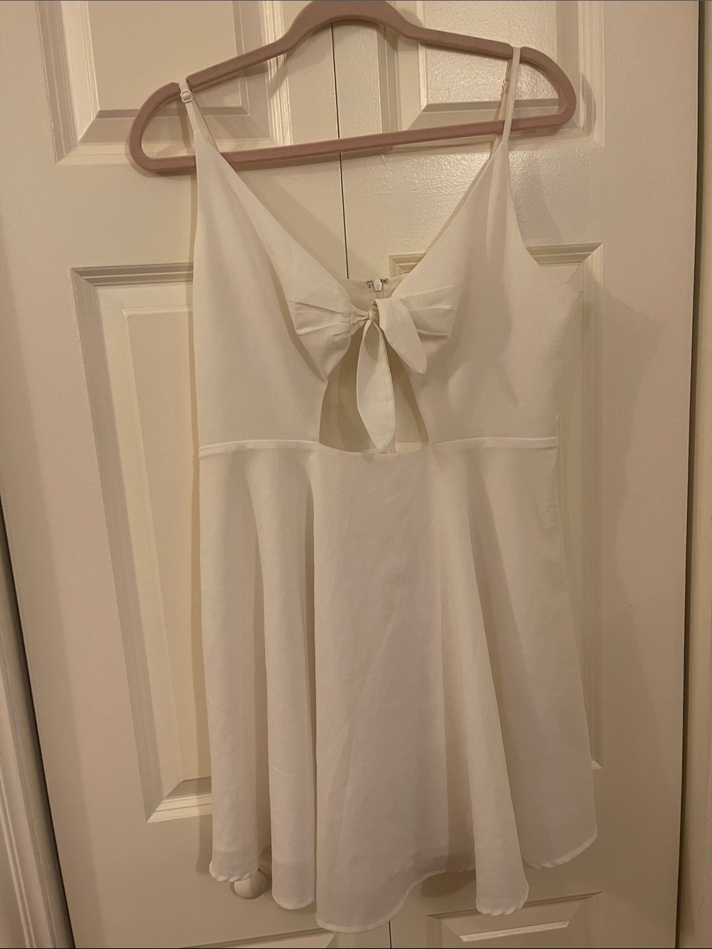 Kimchi Blue White Tie-Back Mini Dress